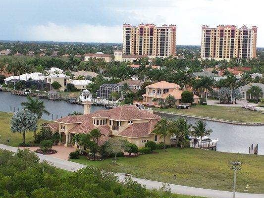 Listing Appt at Tarpon Marina with Cape Harbor in view.