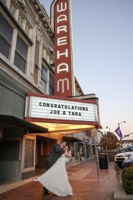 Wedding at historic Wareham Theater Manhattan, Kansas