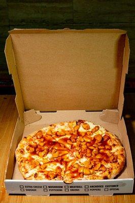 BBQ chicken pizza