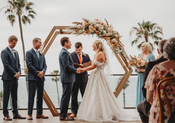 Florals, ceremony site