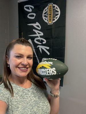 Go Pack Go!! We found a "Packers Everywhere" bar right here in our OCity!!!