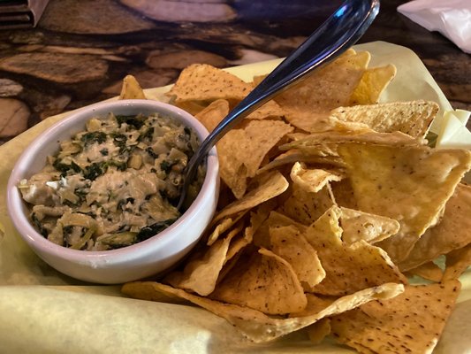 Artichoke dip appetizer