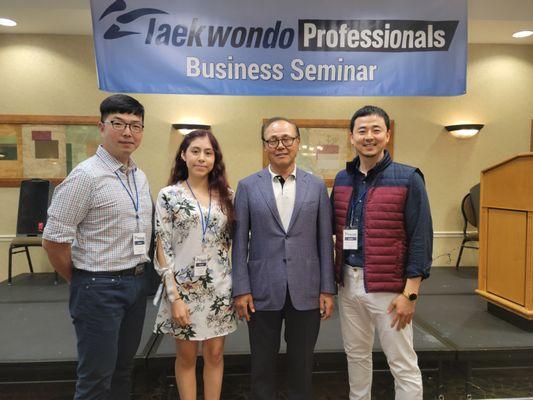 Master Joey, Master Kim and Ms.Victoria With Grand Master Chong who created world class taekwondo.