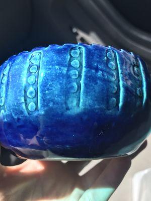 My boyfriend's piece--complex layers of blue!