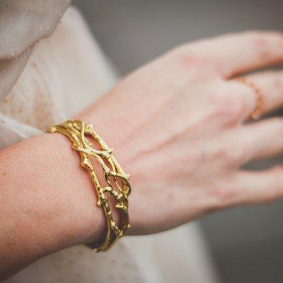 Micky Roof Gold Twig Bracelet