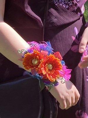 Eliana's wrist corsage