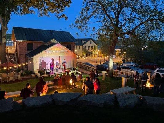 Summertime Performance on the backyard stage