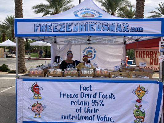 Momma & Poppa Love at their Freeze Dried Candy Stand