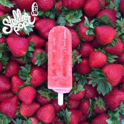 Neptune ice pop - our strawberry, lemonade, and honey icepop