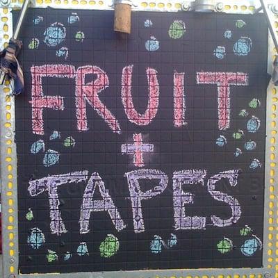 fruit and tapes