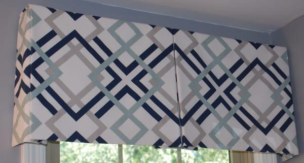 Simple box-pleated valance.