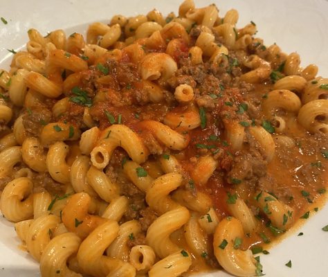 Pasta Special - Fettuccine with filet bolognese!