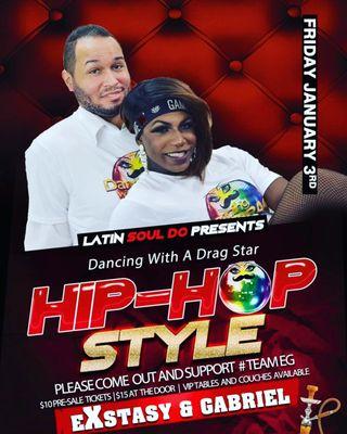 Friday January 3, 2020 Dancing with a Drag Star Televised show at Diva Lounge 6763 Wilson Blvd Falls Church, VA 22044