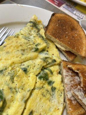 Spinach and Feta Omelette