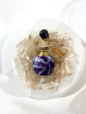 Amethyst potion bottles