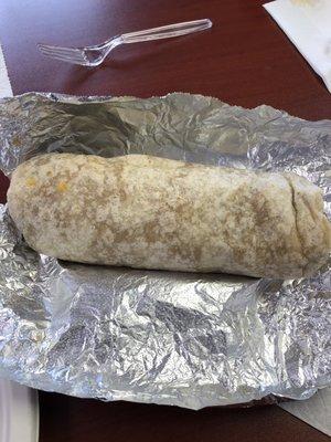 Burrito - good size!