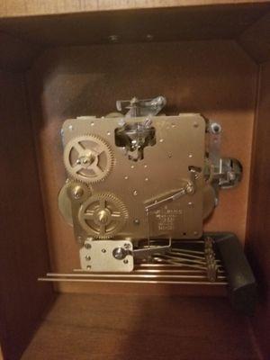 Back side of Howard mantle clock.