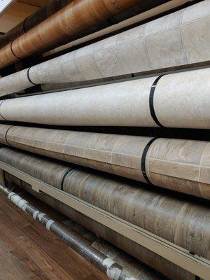 In stock sheet vinyl flooring...