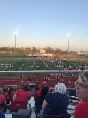 View from the bleachers!