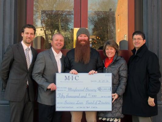 Small business loan recipient under the MIC's Revolving Loan Fund Program: Minglewood Brewery of Cape Girardeau