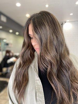 Natural, soft balayage