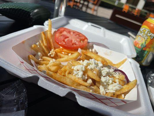 Feta fries! BOMB!