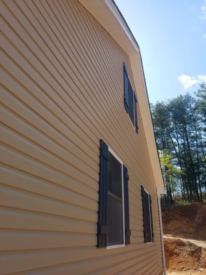 New Siding, Soffit, facia & Shutters!