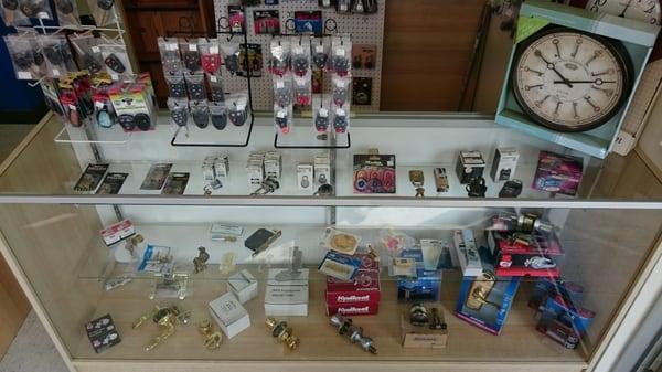 Locks, lock parts, remotes and more are available for purchase.