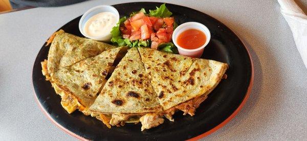 Chicken bacon ranch quesadilla!!!!