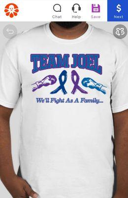 For our family to show support for my Father-in-law!