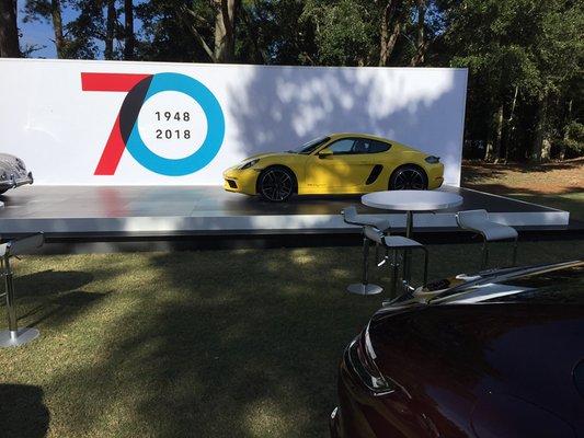 On site working for Porsche at the 2018 Hilton Head Island Concours D'Elegance