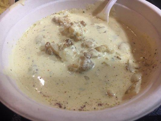 Zahra- cauliflower soup. One of the best soups of my life!  Simply delicious.