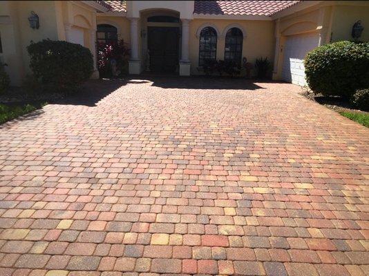 Paver Sealing Job in Viera Florida