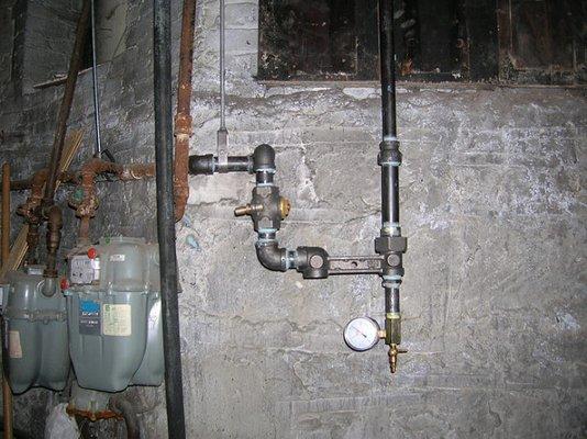 Gas line replacement with 3.0psi NYC DOB required Gas Integrity test