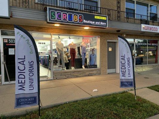 Scrubs Boutique and More Harlem Avenue Chicago IL Extended Hours