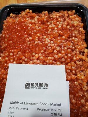 Freezer burnt salmon roe NOT CONSUMABLE I have bought this for years and neaver seen this from any reputable store