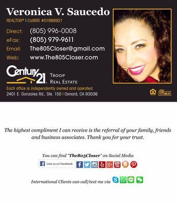 Here's my contact information for the Oxnard Office.