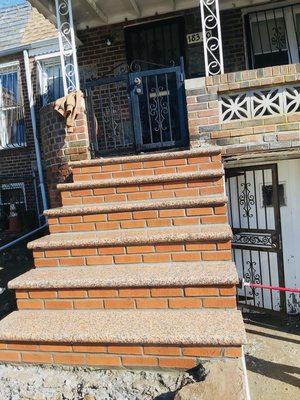 We built new steps in Queens.