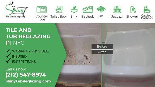 Refinishing Bathtub Service in Manhattan