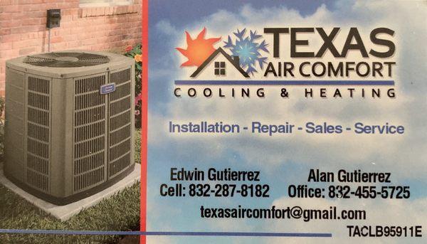 Texas Air Comfort Cooling & Heating