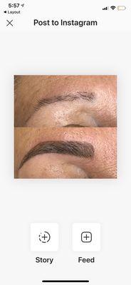 Permanent makeup eyebrow