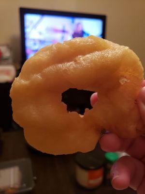 Fried shrimp. It's rings, and it tastes great.