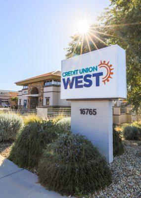 Sign outside Credit Union West Branch in Surprise.