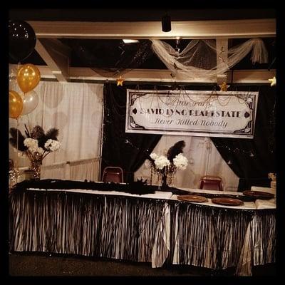 Decorated booth for Taste of Santa Cruz event