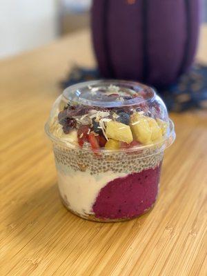 My own creation of Acai, Pitaya, Coconut, Blue Pineapple and Chia porridge! LIFE CHANGING! Must try!