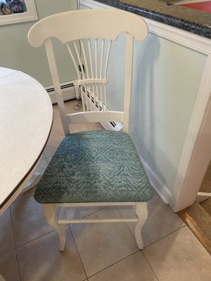 white painted Kitchen chair , all new seats