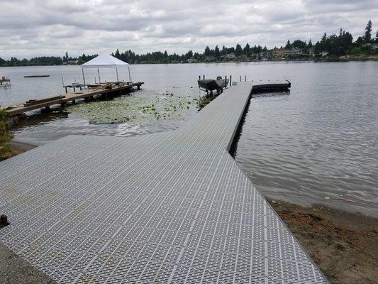 New Dock - Lake Meridian