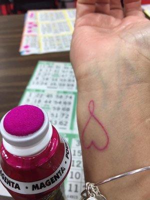 My bingo dauber matches my tattoo.