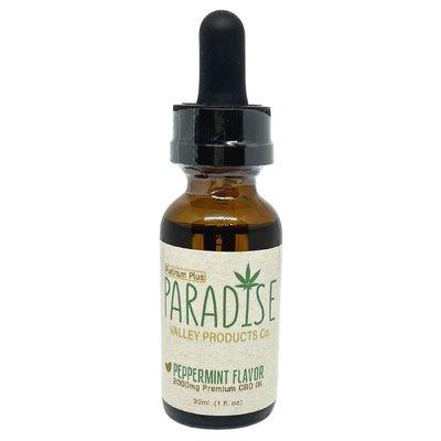 Paradise Valley Products Platinum Plus 2000mg Peppermint CBD Oil Drops for chronic pain and sleep