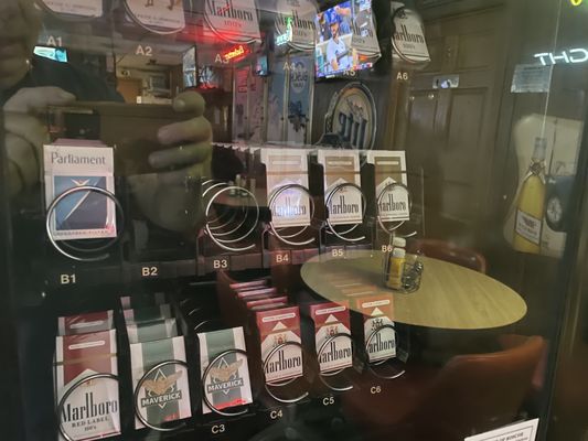 Old school, a cigarette machine